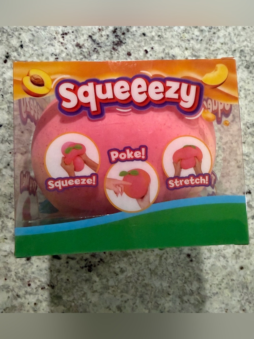 Sunny Days Jumbo Peach Squeezy Pink Squishy Toy Viral NEW